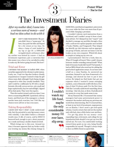 The Investment Diaries, Marie Claire